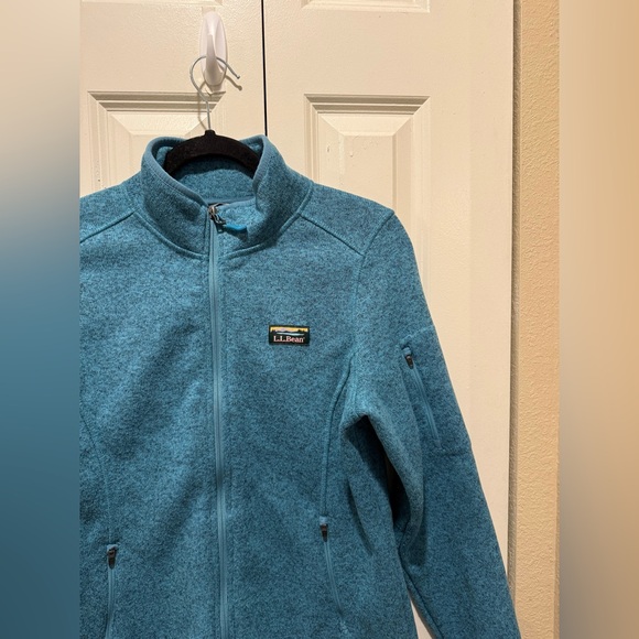 L.L.Bean Sweater Fleece Full-Zip Jacket Blue Women’s , size M Regular - Picture 5 of 9